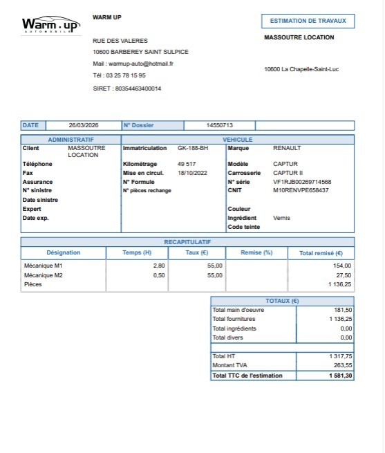 RENAULT CAPTUR mild hybrid 140 Techno — expertise