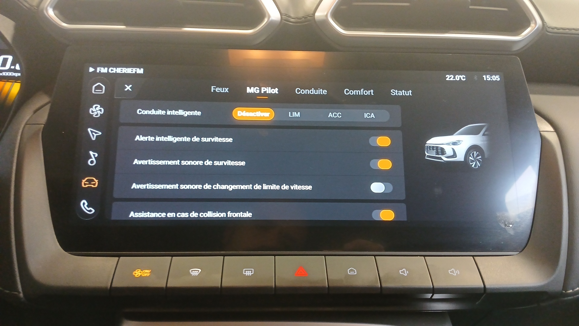 MG ZS 1.5 L Hybrid+ 197 ch Luxury